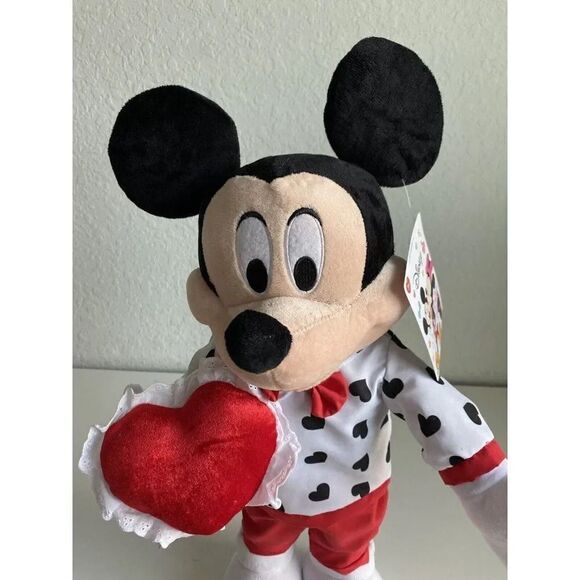 Disney Valentine's Mickey Mouse in Heart Outfit Greeter Porch Entrance NEW - Picture 2 of 14